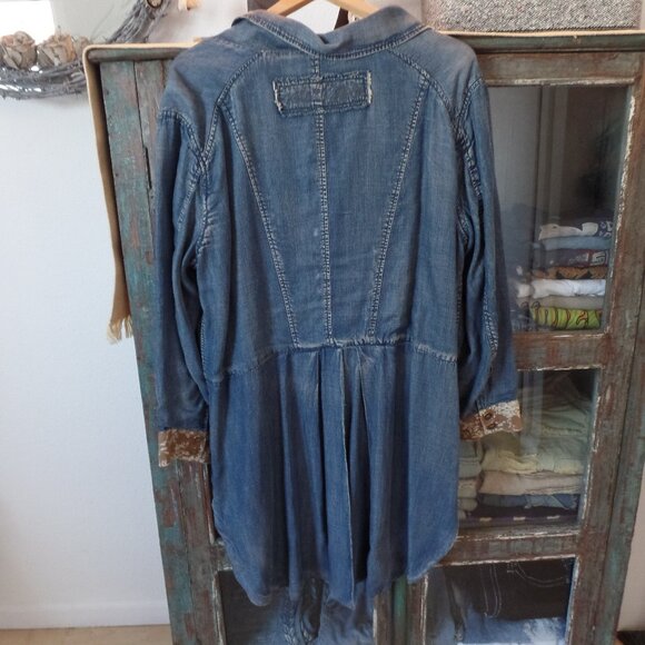 Jaded Gypsy Denim Tuxedo Reversable Jacket - Picture 2 of 10